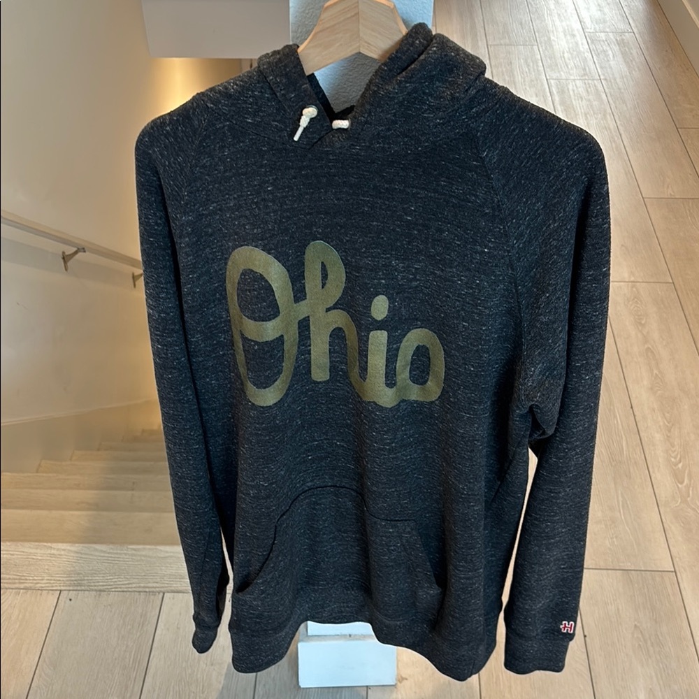 HOMAGE Black and Gold Ohio Hoodie